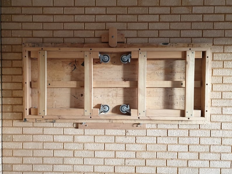 Folding Work Bench Wall Mountable.Build plans Metric AUS image 8