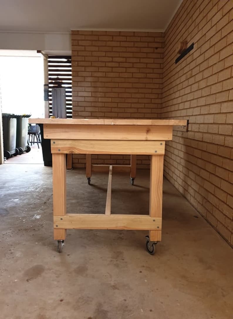 Folding Work Bench Wall Mountable.Build plans Metric AUS image 9