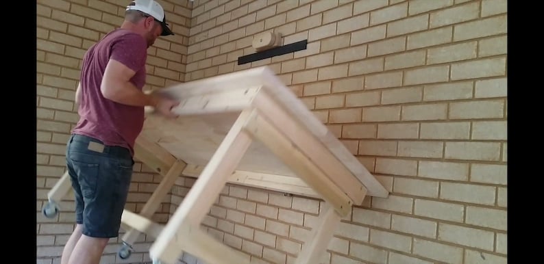 Folding Work Bench Wall Mountable.Build plans Metric AUS image 6