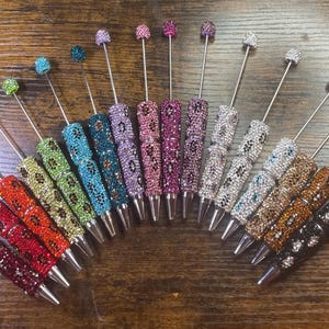 Rhinestone Leopard DIY Pen – Sparkly Beadable Pen