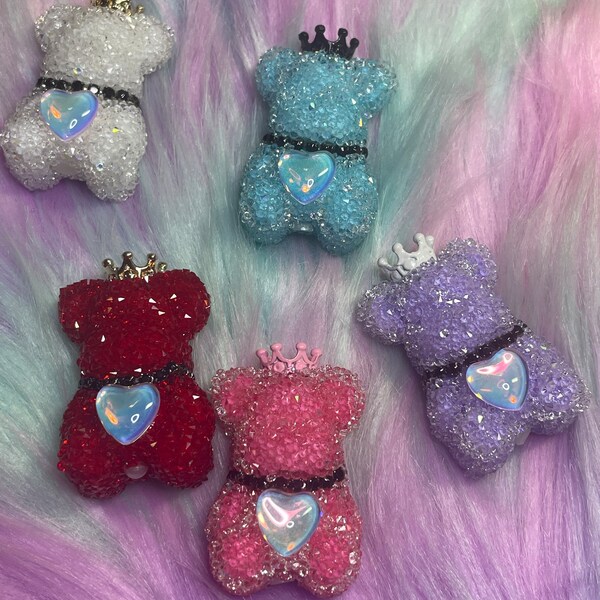 Sugar Bear Rhinestone Crown Fancy Sparkly Beads