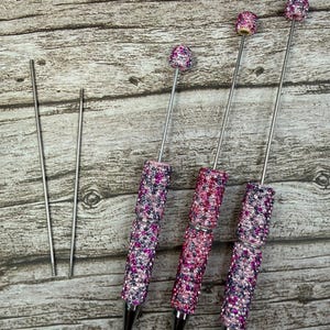 Metal Beadable DIY Pen Rod Stem Extenders Medium and Large Size Available - 25 pcs