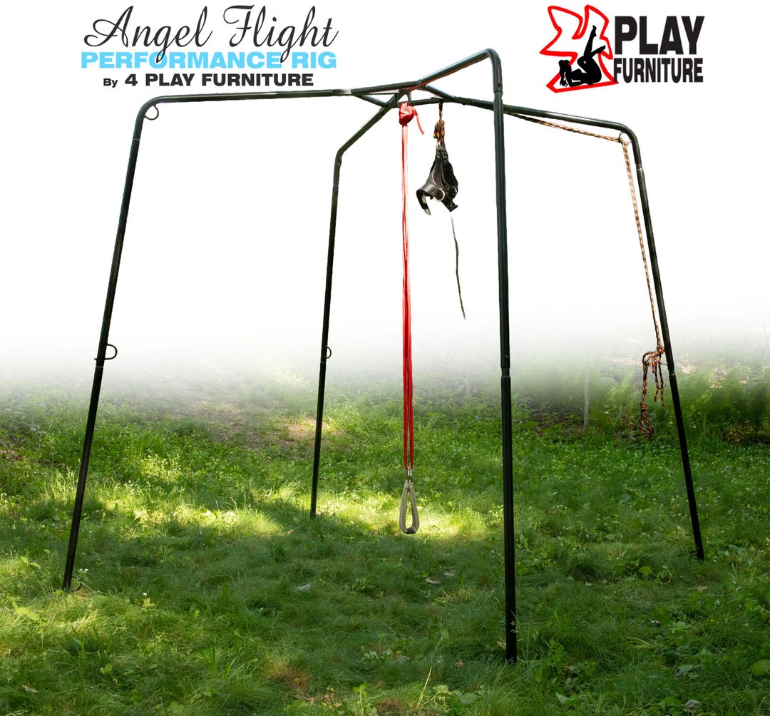 Angel Rig Machine Angel Flight Shibari Suspension Rig – Portable Steel Frame, 450lb ...