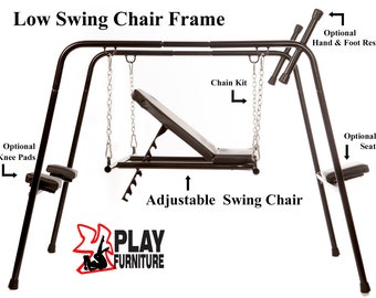 The 4play Low Swing Frame and Adjustable Swing Chair are Guaranteed Unbreakable! This set can easily handel 1000 pounds of sex in action!