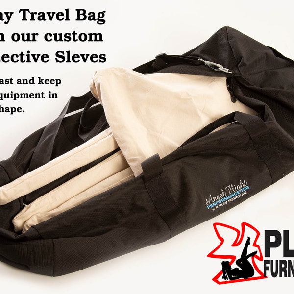 4Play Travel Kit - Canvas Sleeves and Travel Bags for easy transportation, and to protect the finish on your 4PlayFurniture equipment.