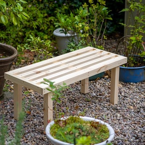 Wooden garden table 500mm or 900mm - joiner made outdoor table