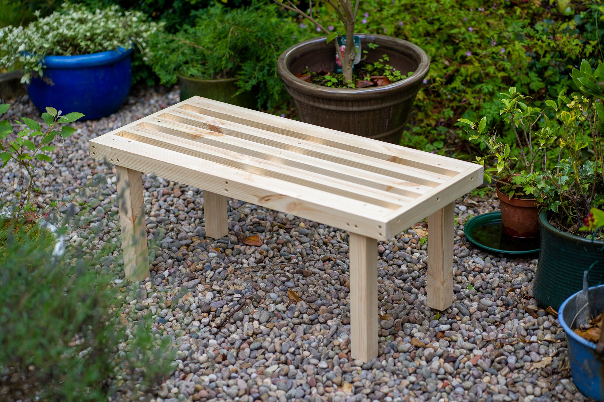 Wooden Garden Table 500mm or 900mm Joiner Made Outdoor Table Etsy UK