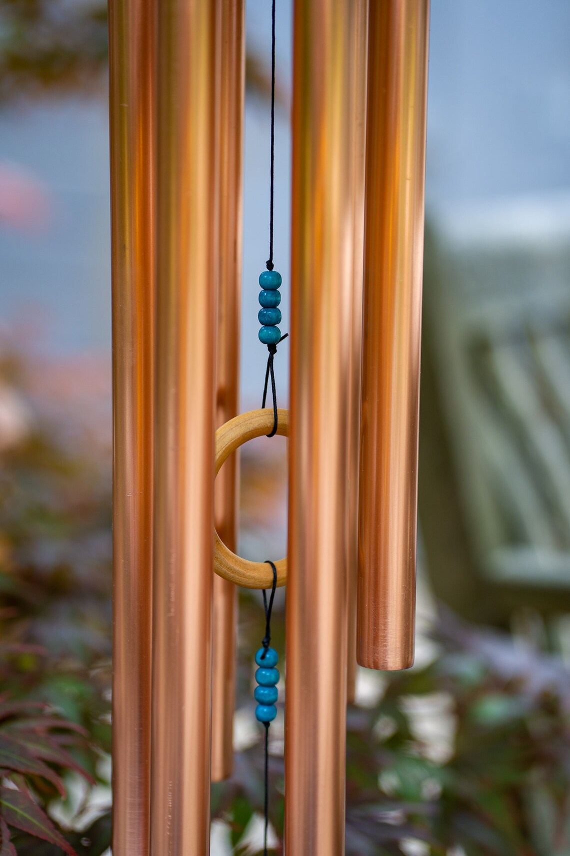 Copper wind chimes large 800mm 6 pipes. Free delivery Etsy Italia