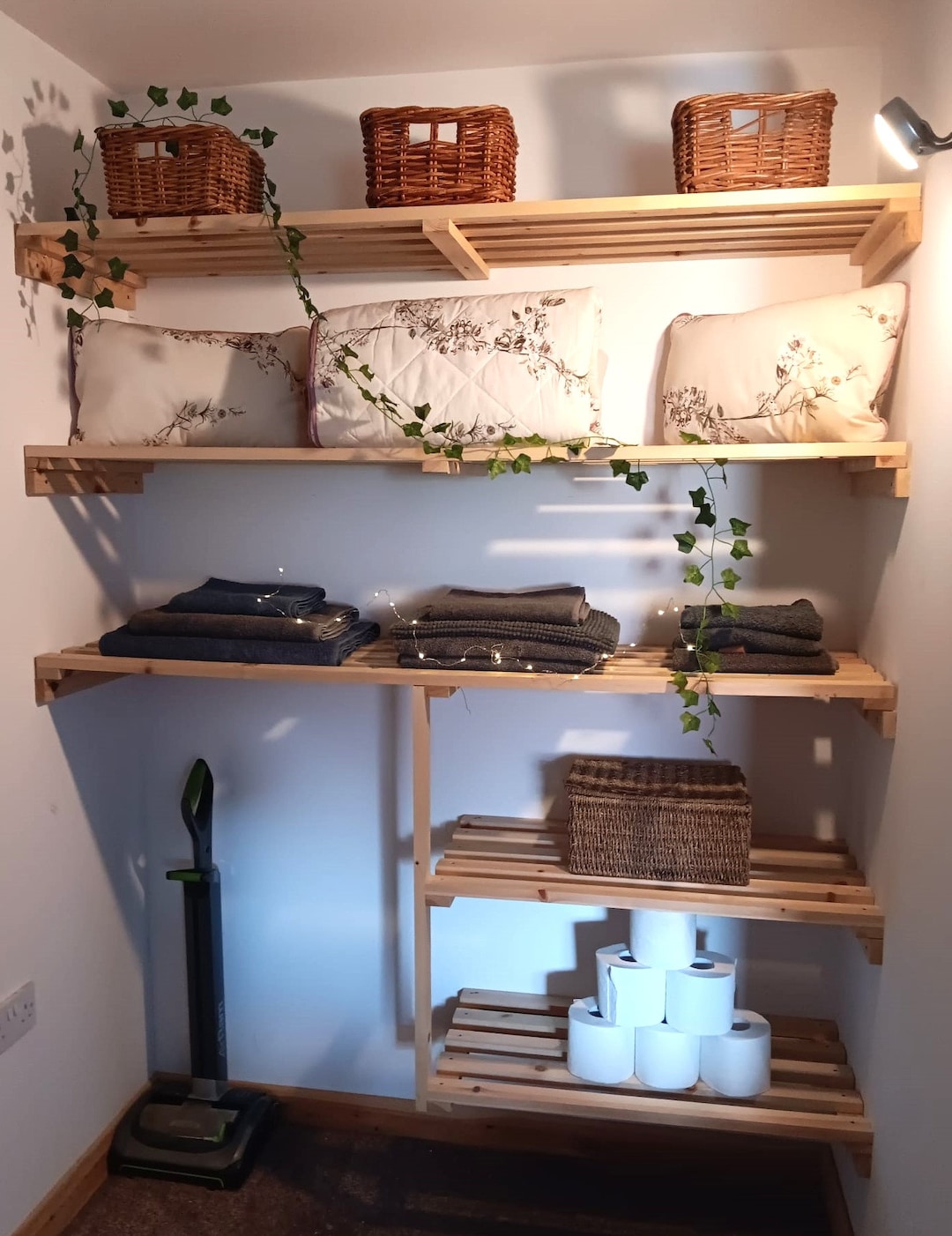 Buy Wooden Slatted Shelf Shelving Airing Cupboard Laundry Pantry 500 X 300mm free and Fast Delivery Online in India Etsy