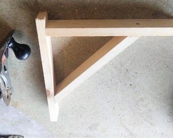 Soportes para estantes de madera: soportes simples, dobles o triples. A medida. Entrega gratis