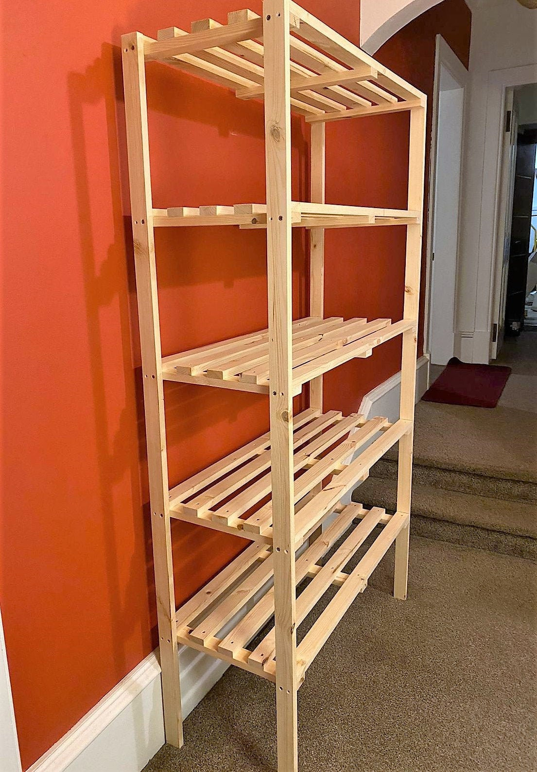Free Standing Shelf Unit 3 4 or 5 Shelves Etsy UK
