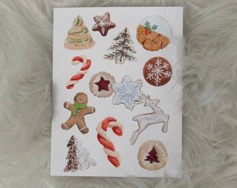 Christmas Cookies Gingerbread Card Holiday Greeting Card