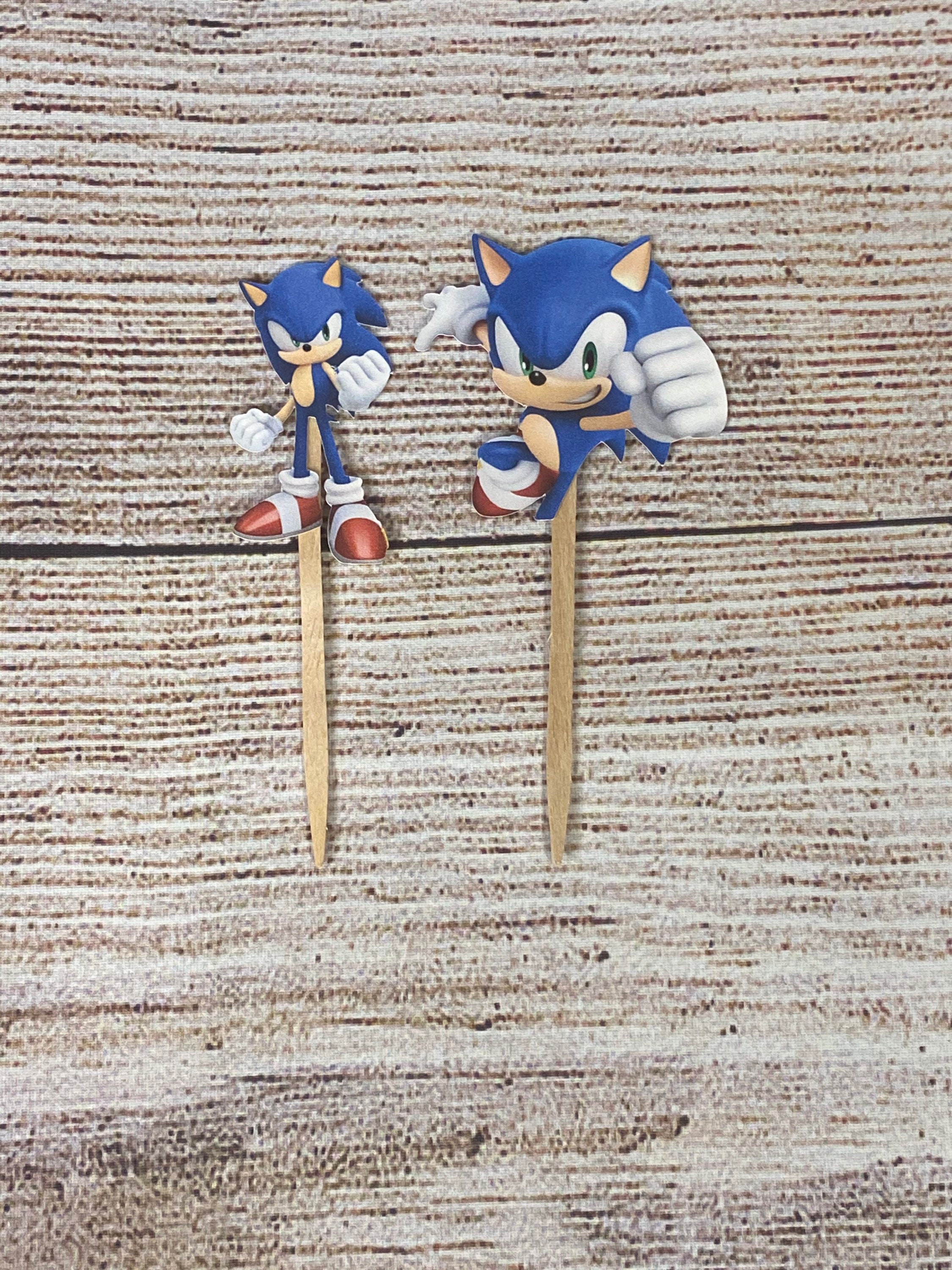 24 Sonic The Hedgehog Cupcake Toppers | Etsy