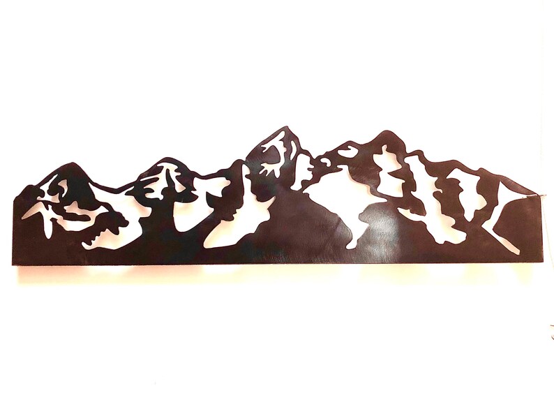 Mountain Wall Decoration Cascade Mountain Range Metal Wall Hangings