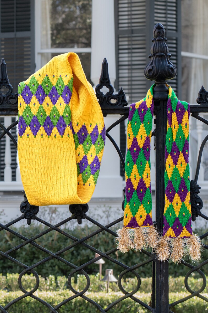 Harlequins Scarf Pattern image 3