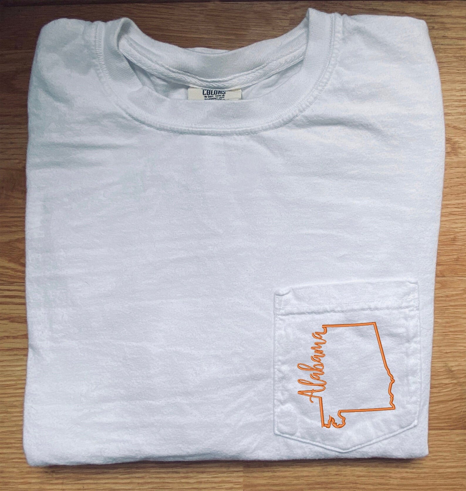Alabama Pocket Tee Embroidered Comfort 