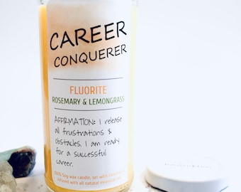 Career Conquerer- Orange Candle- Spiritual Candle- Healing Candle- Gift Candle- Metaphysical-