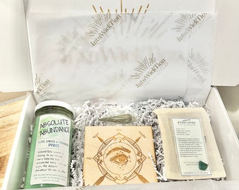 Abundance Gift Box- Metaphyisical Gift- Spiritual Gift- Christmas Gift- Candle Gift