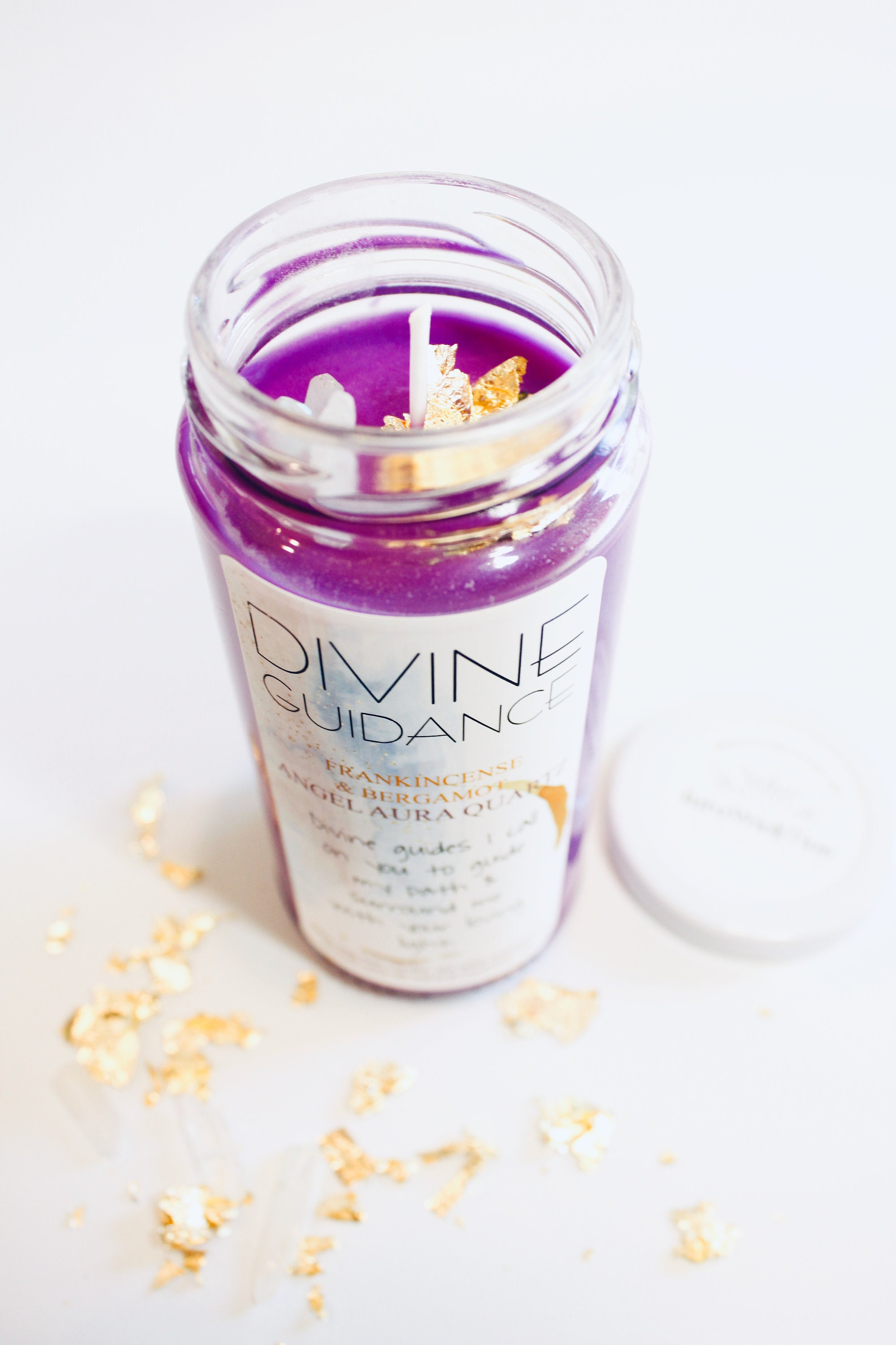 Göttliche Führung Ritual Kerze Meditation Kerzelila Kerze Etsy