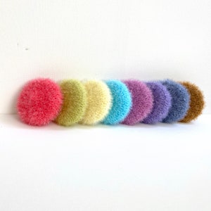 Korean Crocheted Dish Scrubby: Handmade Bun Shape, Eco-Friendly Sponge
