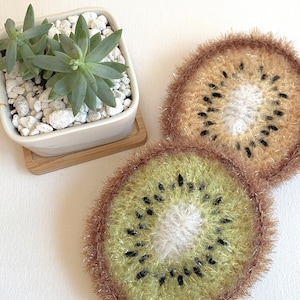 Kiwi Scrubby: Korean Crocheted Dish Cloth, Eco-Friendly Sponge Alternative