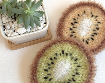 Kiwi Scrubby: Korean Crocheted Dish Cloth, Eco-Friendly Sponge Alternative