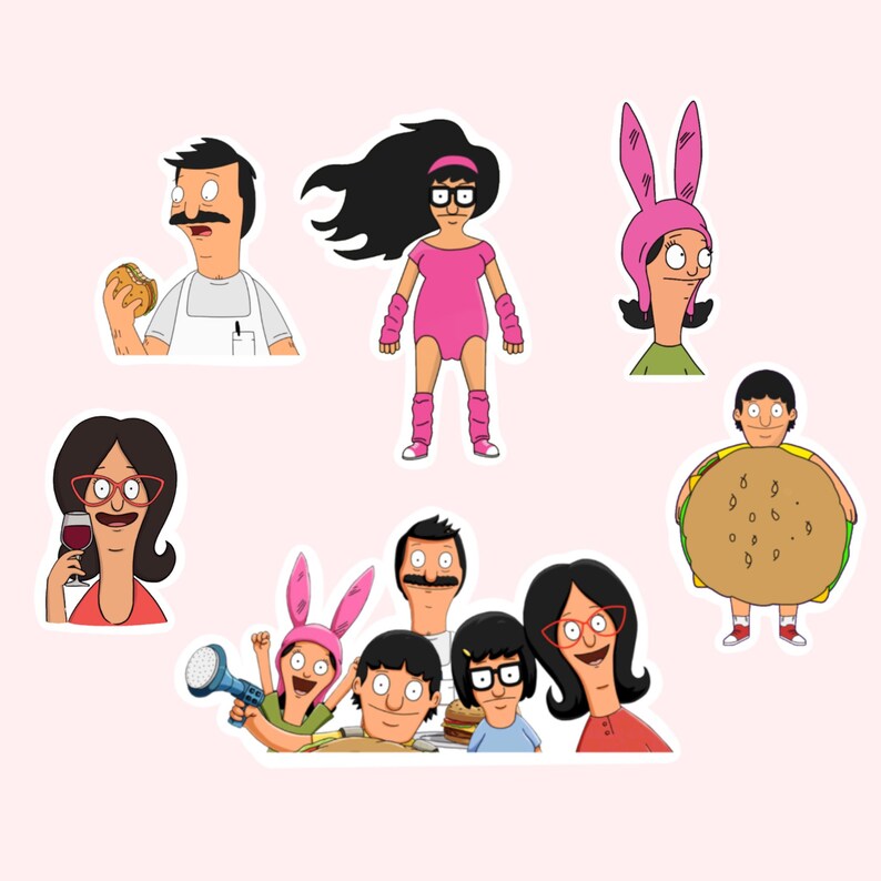 Bobs Burgers Sticker Pack Tina Belcher 3x3 Stickers Etsy