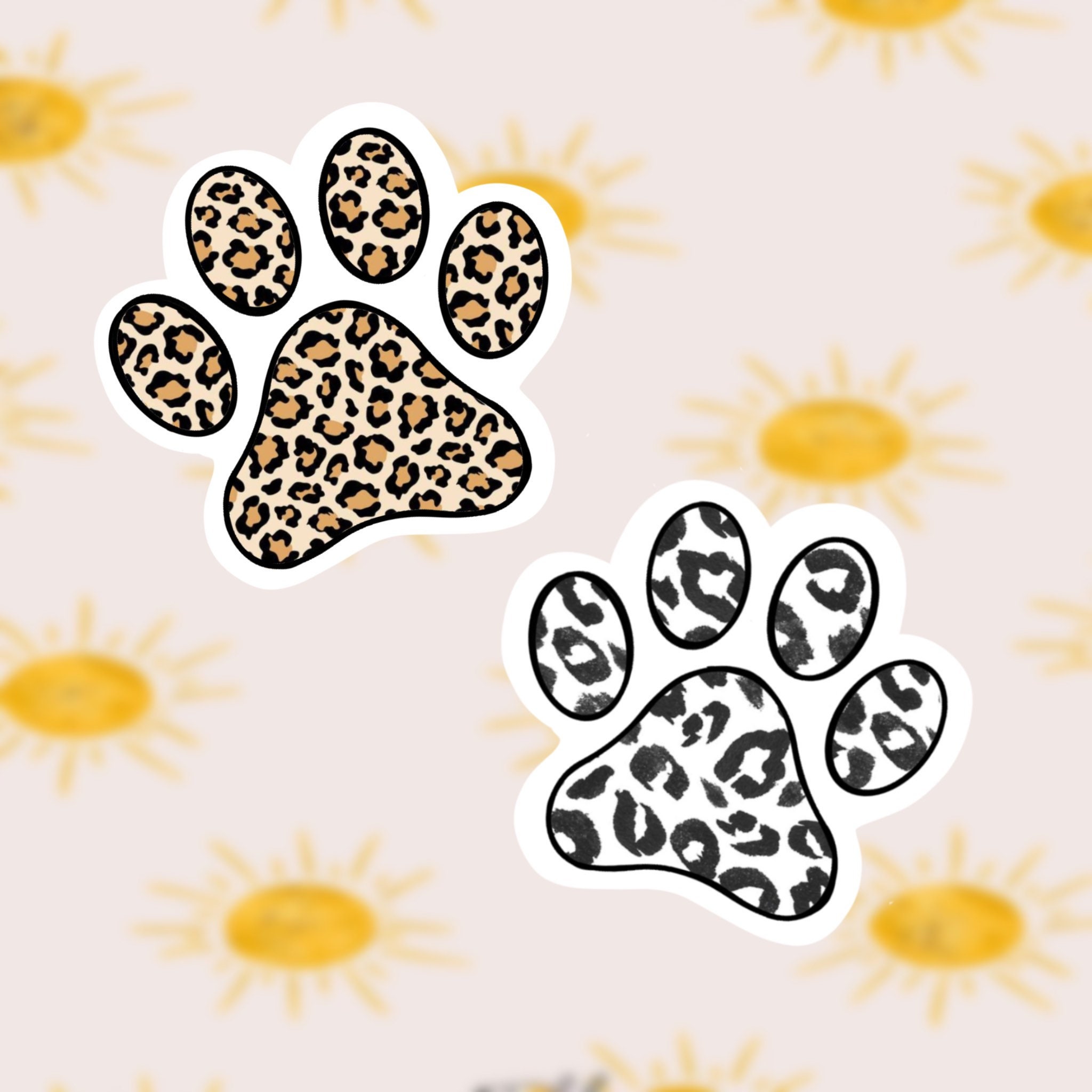 Paw print stickers dog mom sticker dog stickers dog paw Etsy