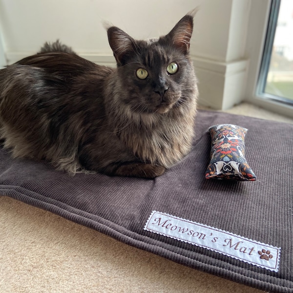 Double Size Cat Crinkle Mat. Free Personalisation Option