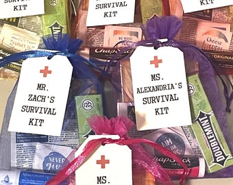 ASSEMBLED Teacher Survival Kit, Teacher Survival Kit, Survival Kit Gift for Teacher, Teacher Appreciation Gift, Back to School Teacher Gift