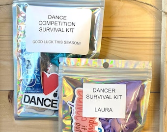PERSONALIZED Ultimate Dance Survival Kit, Dance Competition Survival Kit, Assembled Dancer Survival Kit, Dance Recital Gifts, Dancer Gifts