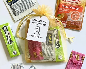 New Years Eve Recovery Kit, Recovery Kit 2021, New Years Eve Party Favors, ASSEMBLED 2021 Hangover Kit, NYE Hangover Kit, 2022 Recovery Kit