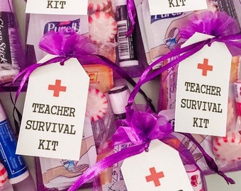 Student Survival Kit, Teacher Survival Kit, Teacher Emergency Kit, Back to School Gift, Survival Kit Gift for Teacher, Teacher Appreciation