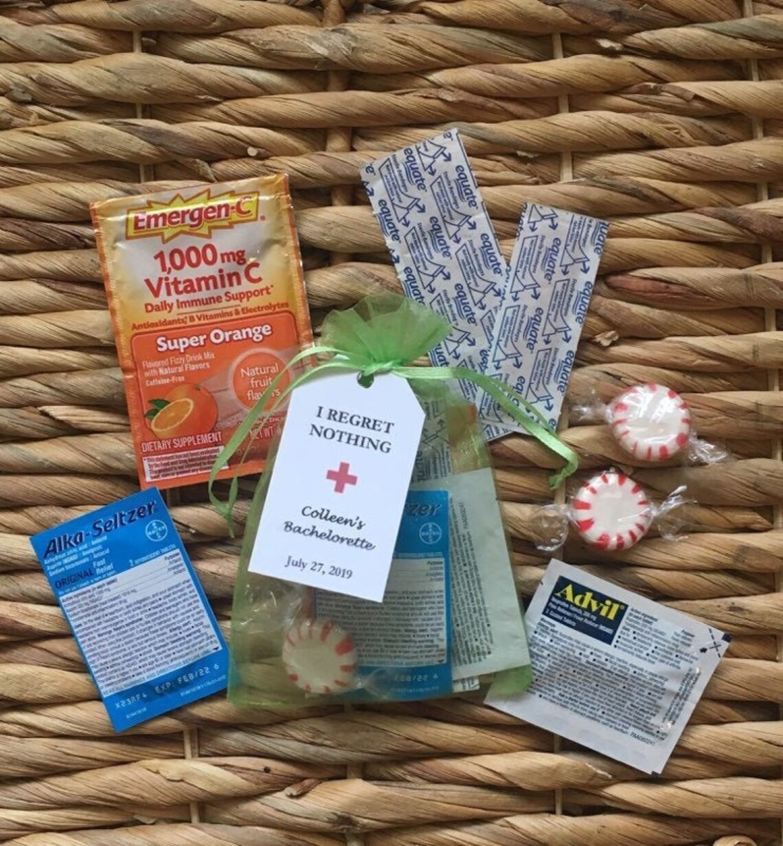 PERSONALIZED Assembled Bachelorette Hangover Kit Bachelorette Etsy