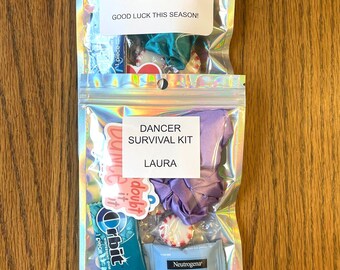 Dancer Survival Kit Gift Tags Editable Template, Dance Team Gift Idea, – Puff Paper Co