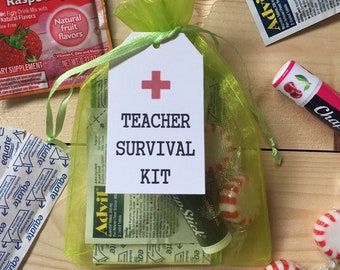 High School Survival Kit, Teacher Survival Kit, Gift for Teachers, Teacher Appreciation Gift, Back to School Favors