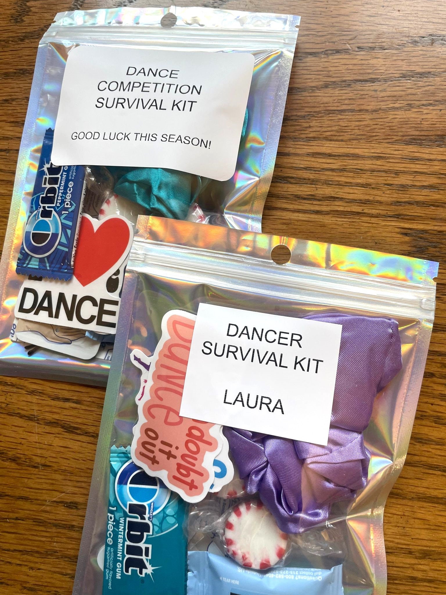 PERSONALIZED Ultimate Dance Survival Kit, Dance Competition Survival ...