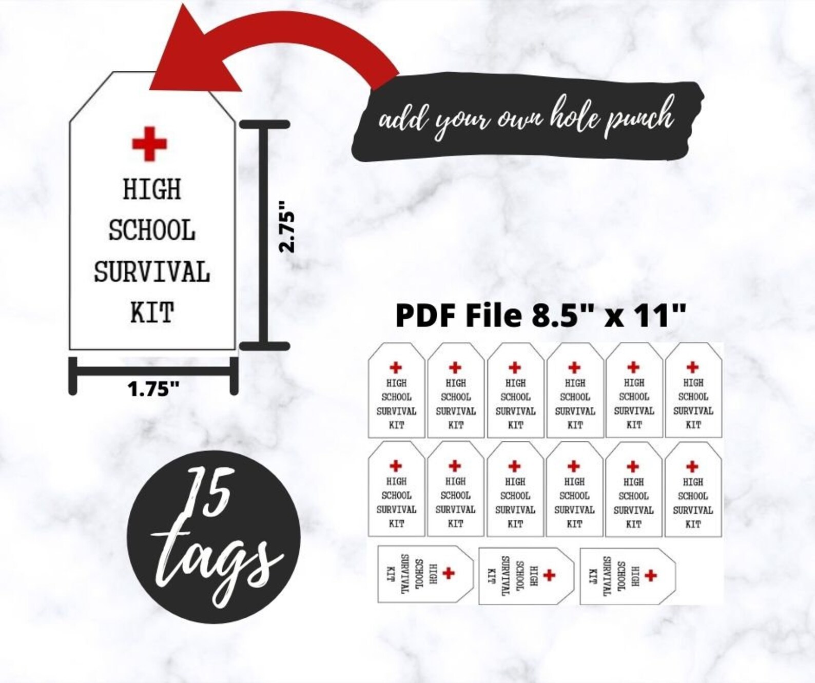 Printable High School Survival Kit