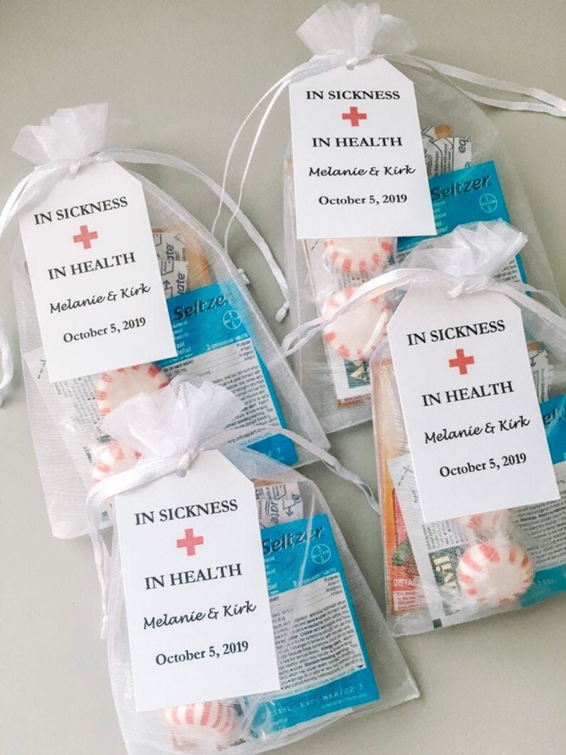 PERSONALIZED Hangover Kits Assembled Wedding Hangover Kit Etsy