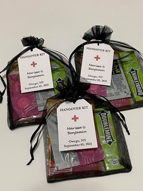 ASSEMBLED Hangover Kits Hangover Kit Bags Recovery Kit Gift Etsy