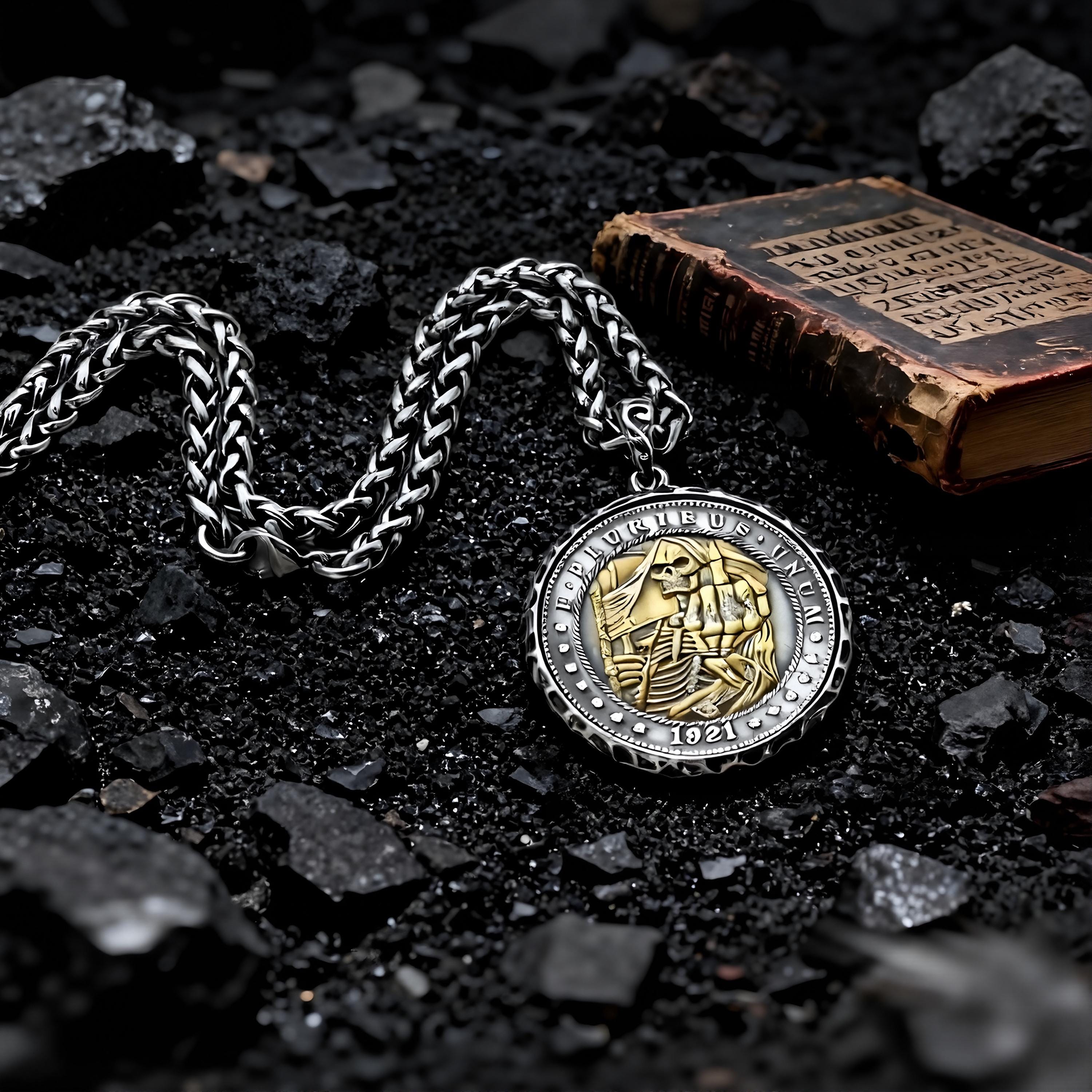Harley davidson skull necklace - Etsy 日本