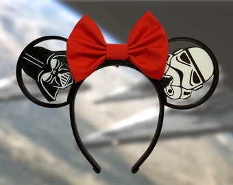 Interchangeable Darth Vader Ears, Storm Trooper Ears, Star Wars Ears, Disney Ears, Mickey Ears, Mouse Ears