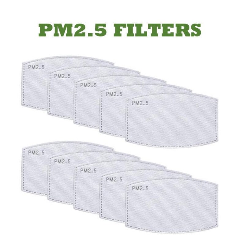 PM2.5 Filters Pack of Face Mask 5Layer PM2.5 Filters Etsy