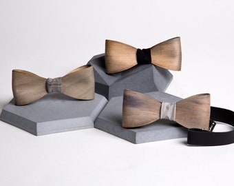 Wood Bow Tie | Fun Bow Tie | Wedding Gift | Groomsmen Gift | Dad Gift | Gift For Him | Organic Handmade | Minimalist Design | Birthday Gift