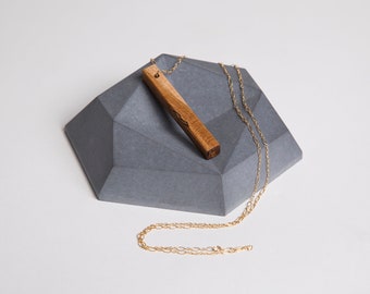 Wood Necklace | Wood Jewelry | Minimalist Design | Textured Jewelry | Eco Friendly | Anniversary Gift | Birthday Gift | Women Accessories