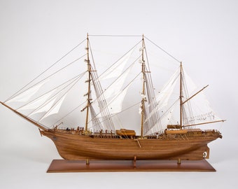 Gorch Fock 1933 | Handmade | Ship Model | Tall Ship | Teak Wood | Brass Accents | Historic | Home Decor | Art Decor | Novelty | Gift Ideas