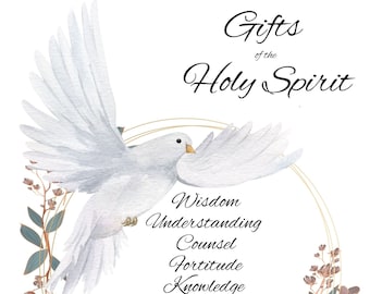 Pentacost Gifts of the Holy Spirit Print