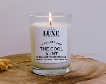 Candle for the cool aunt, Aunt Candle, Candle, Candle Gift, Gift for Aunt