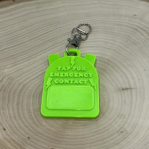 NFC Emergency Contact Tag for Kids | Backpack Safety Tag | Back-to-School Essentials