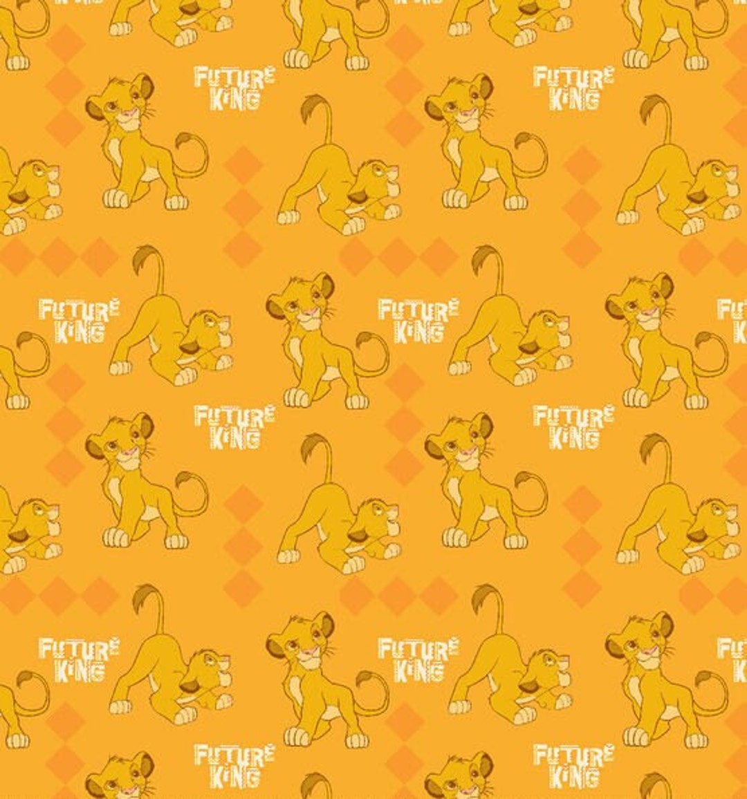 Simba Lion King Fabric // Cotton Fabric // Hakuna Matata // Simba